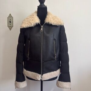Black and Cream Women's Jacket